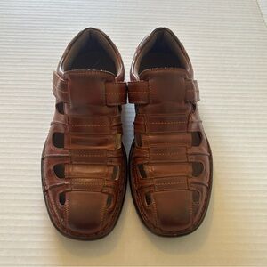 Stacy Adams Men's Tan Leather Fisherman Sandals